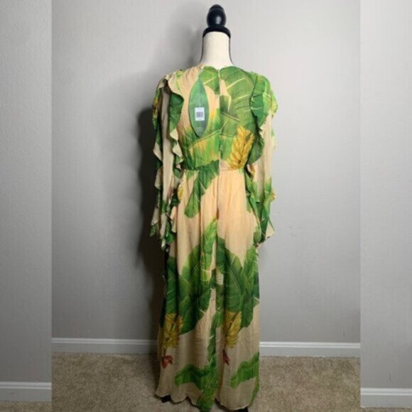 NWT Farm Rio Fresh Banana Maxi Dress - Picture 13 of 17